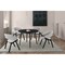 Armen Living Arcadia and Talulah 42" Round Gray and Black Wood 5 Piece Dining Set SETARDI5TAGRBL42 - alternate 4